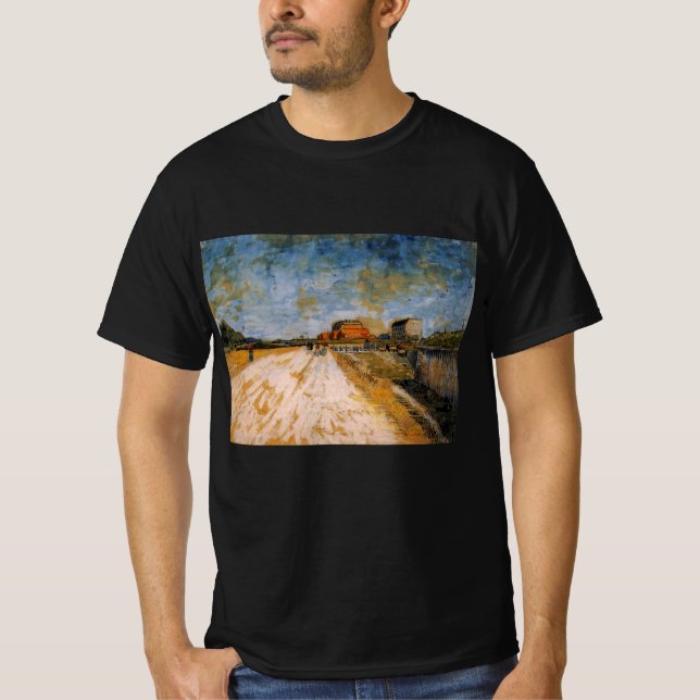 Die Van Gogh Road verläuft neben den Pariser Rampa T-Shirt (Vorderseite)
