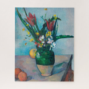Die Vase von Tulips von Paul Cezanne Puzzle
