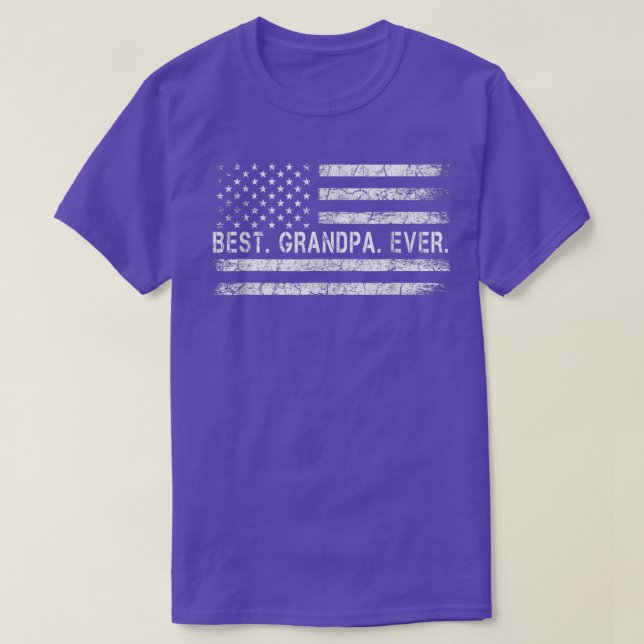 Die Väter sagen mit US-amerikanischer Fla das best T-Shirt (Design vorne)