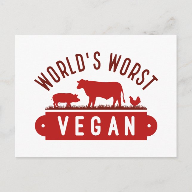 Die Vegansten der Welt Postkarte (Vorderseite)