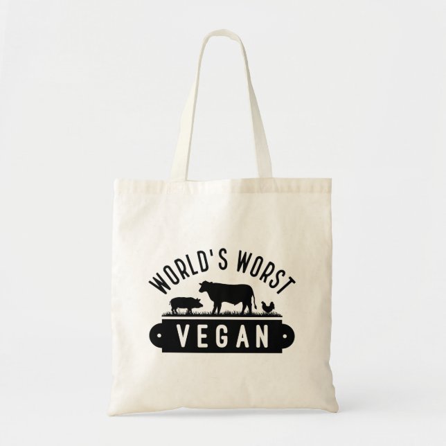 Die Vegansten der Welt Tragetasche (Vorne)