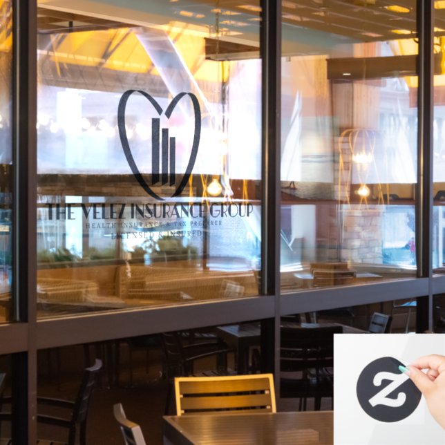 Die Velez Versicherungsgruppe Fensteraufkleber (Restaurantfenster)