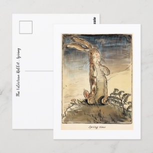 Die Velveteen Kaninchen , Frühlingszeit Postkarte