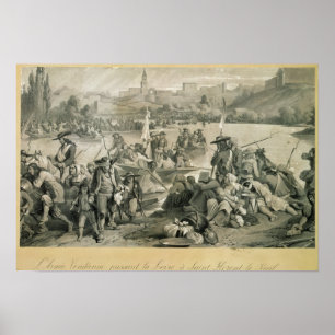Die Vendean-Armee überquert die Loire Poster