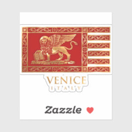 Die Venezianische Flagge Aufkleber