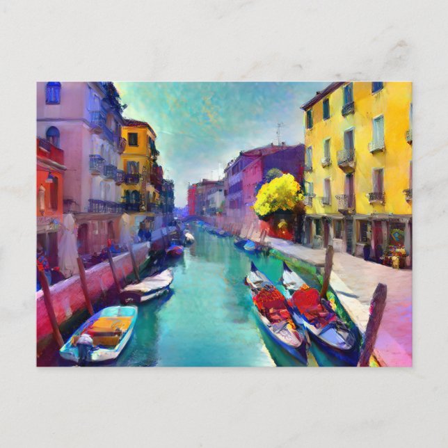 Die Venezianische Postkarte für die Canal-Malerei (Vorderseite)
