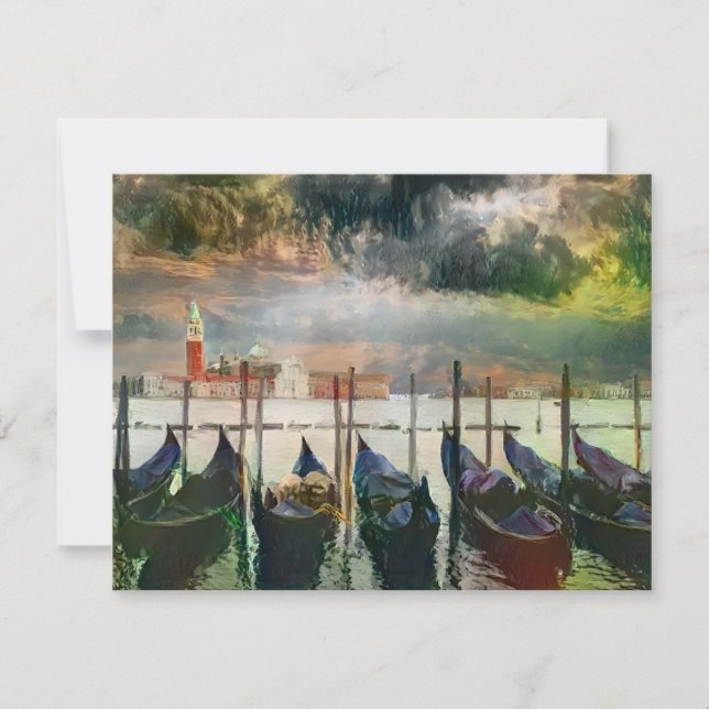 Die Venezianische Postkarte für die Canal-Malerei (Vorderseite)