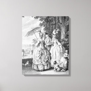 Die Verabredung an mergeligem, graviert durch Karl Leinwanddruck