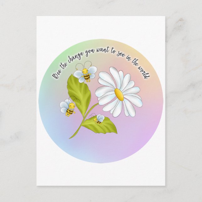 Die Veränderung Postkarte (Vorderseite)