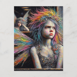 Die verärgerten kleinen, bezaubernden Fairies Postkarte