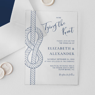 Die Verbindung der künstlichen Hochzeit des Knoten Acryleinladungen