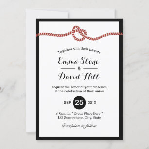 Die Verbindung des Roten Seils bei der einfachen H Einladung