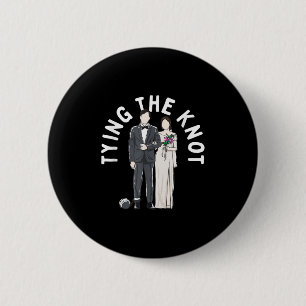 Die Verbindung von Braut und Bräutigam, die die Ve Button
