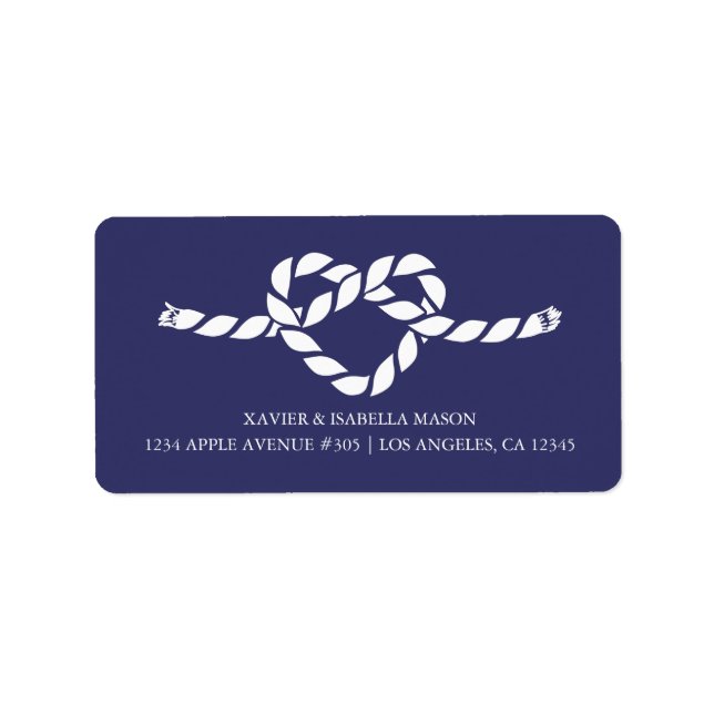 Die Verbindung von Knoten | Benutzerdefinierte Hin Adressaufkleber (Vorne)