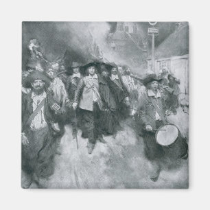 Die Verbrennung von Jamestown Magnet