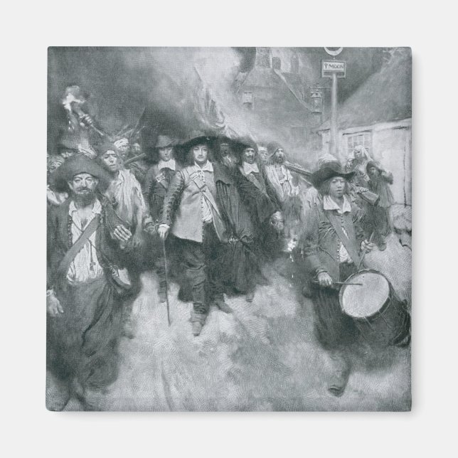 Die Verbrennung von Jamestown Magnet (Vorne)