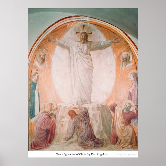 Die Verdeutlichung Christi durch Fra Angelico Poster (Vorne)