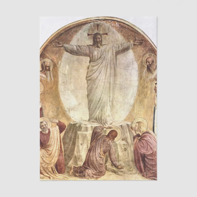 Die Verdeutlichung Christi durch Fra Angelico Seidenpapier (Vorderseite)