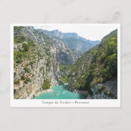 Die Verdon-Schlucht Postkarte
