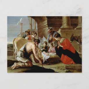 Die Verehrung der Hirten, c.1638 Postkarte