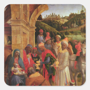 Die Verehrung der Könige Quadratischer Aufkleber