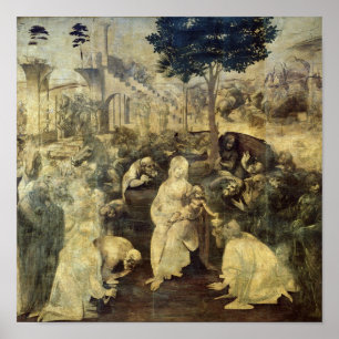 Die Verehrung der Magi, 1481-2 Poster