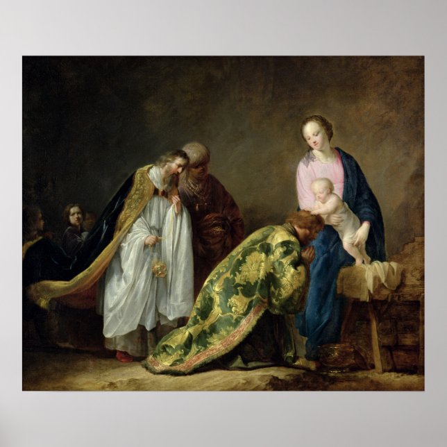 Die Verehrung der Magi, 1638 Poster (Vorne)