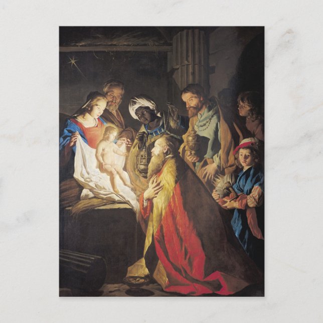 Die Verehrung der Magi 2 Postkarte (Vorderseite)