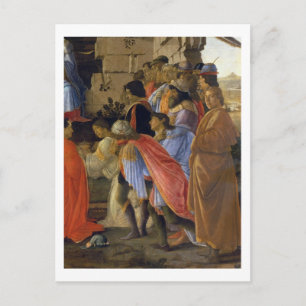 Die Verehrung der Magi, die Details der Darstellun Postkarte