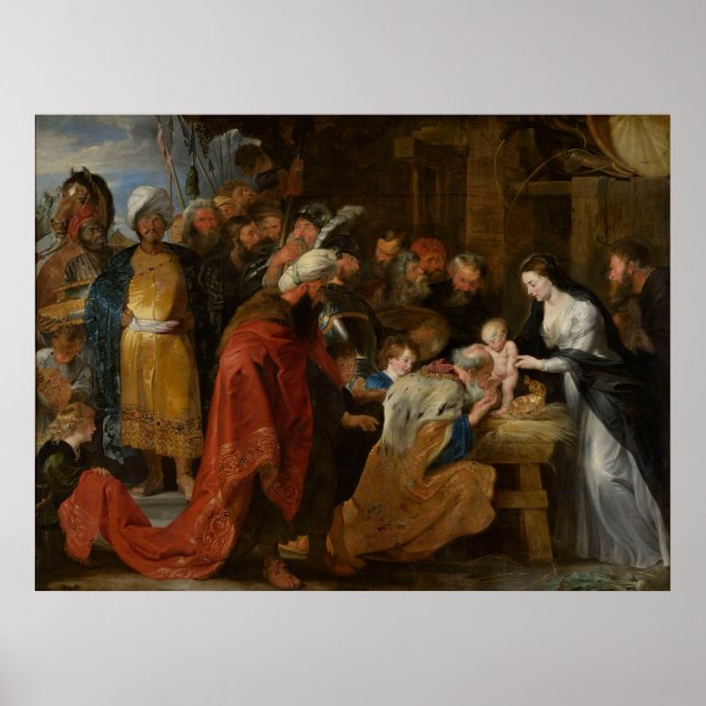 Die Verehrung der Magi (Lyon) Poster (Vorne)