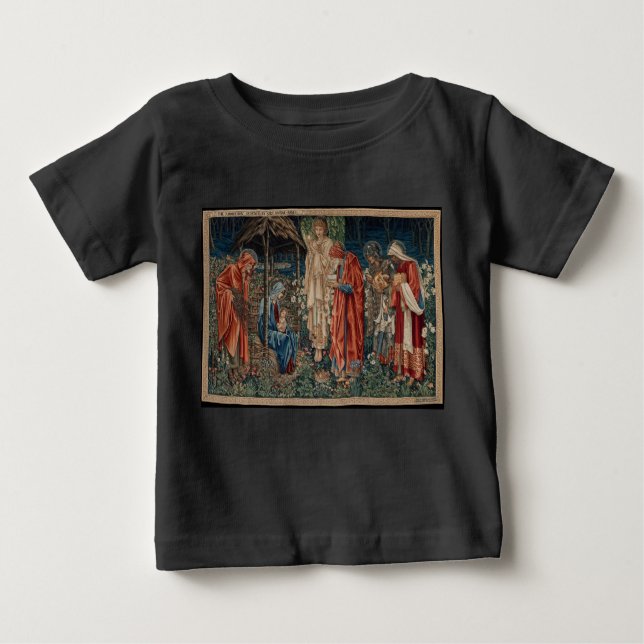 Die Verehrung der Magi (von Edward Burne-Jones) Baby T-shirt (Vorderseite)