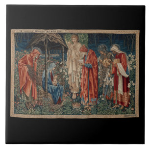Die Verehrung der Magi (von Edward Burne-Jones) Fliese