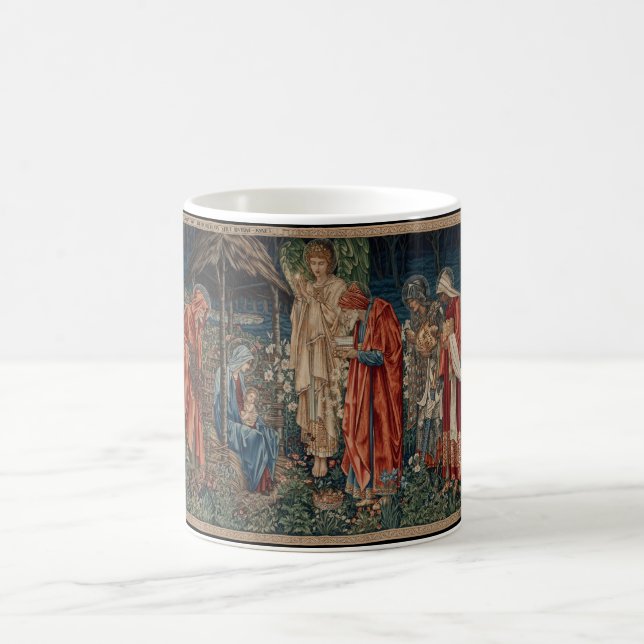 Die Verehrung der Magi (von Edward Burne-Jones) Kaffeetasse (Mittel)