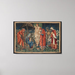 Die Verehrung der Magi (von Edward Burne-Jones) Leinwanddruck