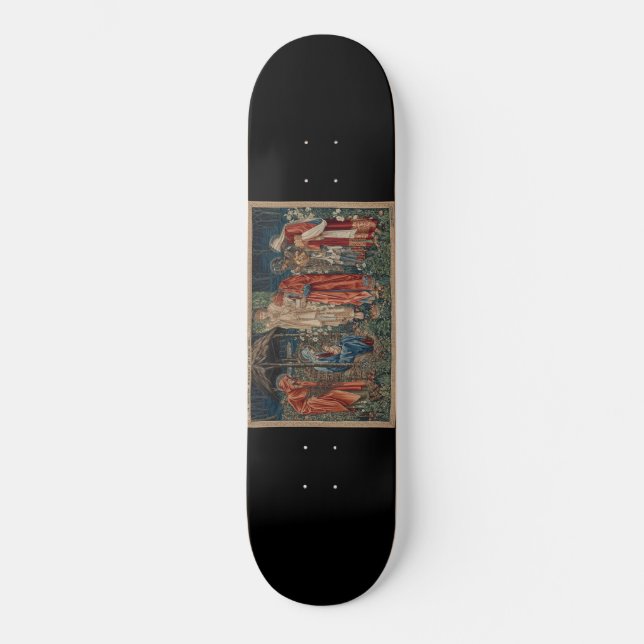 Die Verehrung der Magi (von Edward Burne-Jones) Skateboard (Vorderseite)