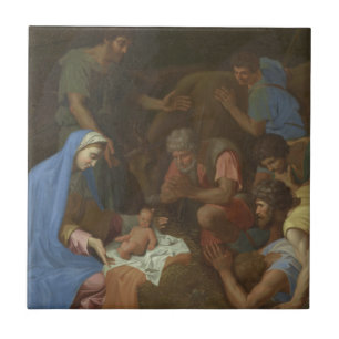 Die Verehrung der Schäfer circa 1653 Fliese