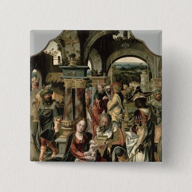 Die Verehrung der Weisen Button (Vorderseite)