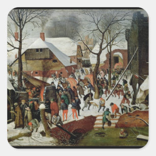 Die Verehrung der Weisen Quadratischer Aufkleber