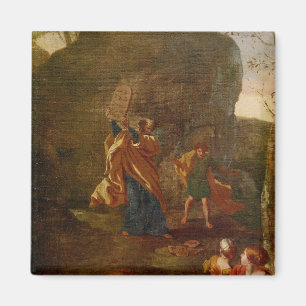 Die Verehrung des Goldenen Kalbes, vor 1634 Magnet