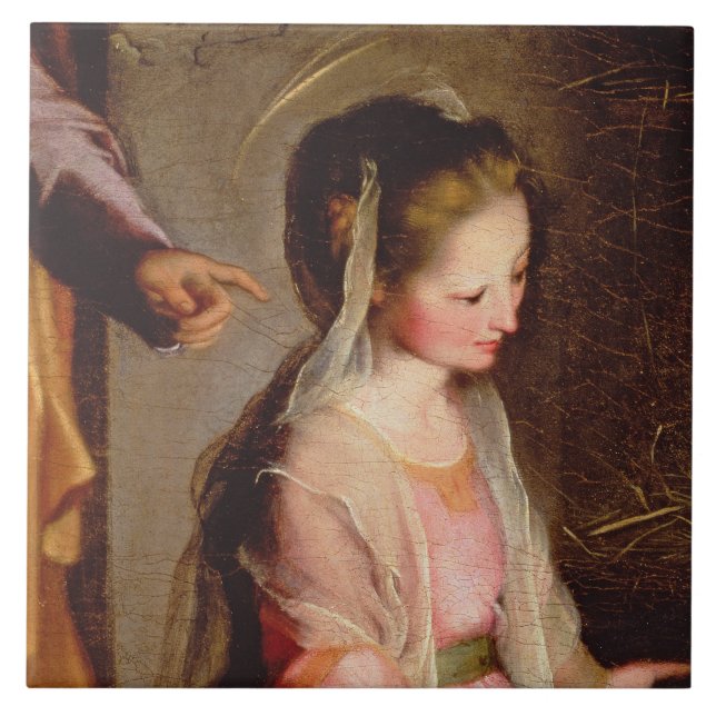 Die Verehrung des Kindes, 1597 Fliese (Vorderseite)