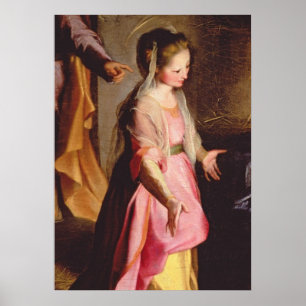 Die Verehrung des Kindes, 1597 Poster