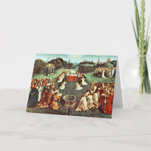 Die Verehrung des mystischen Lamms durch Eyck Hube Karte