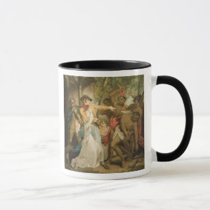 Die vereinbarende Familie angegriffen von den Tasse
