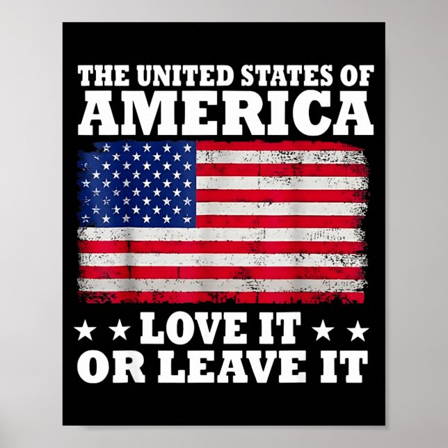 Die Vereinigten Staaten von Amerika Liebe oder ver Poster (Vorne)