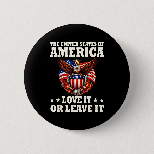 Die vereinigten staaten von amerika lieben oder ve button (Vorderseite)