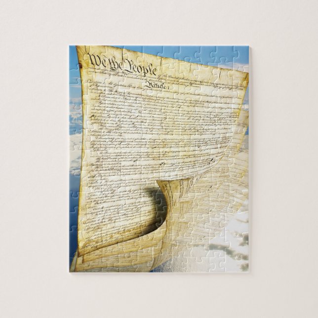 Die Verfassung der Staaten über der Erde Puzzle (Vertikal)