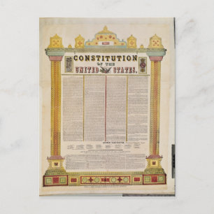 Die Verfassung der USA Postkarte
