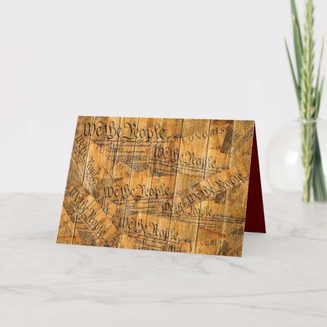 Die Verfassung der Vereinigten Staaten von Amerika Karte (Vorderseite)