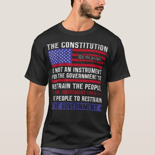 Die Verfassung ist ein Instrument - das Patriotisc T-Shirt (Vorderseite)