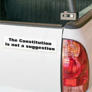 Die Verfassung ist keine Empfehlung Autoaufkleber